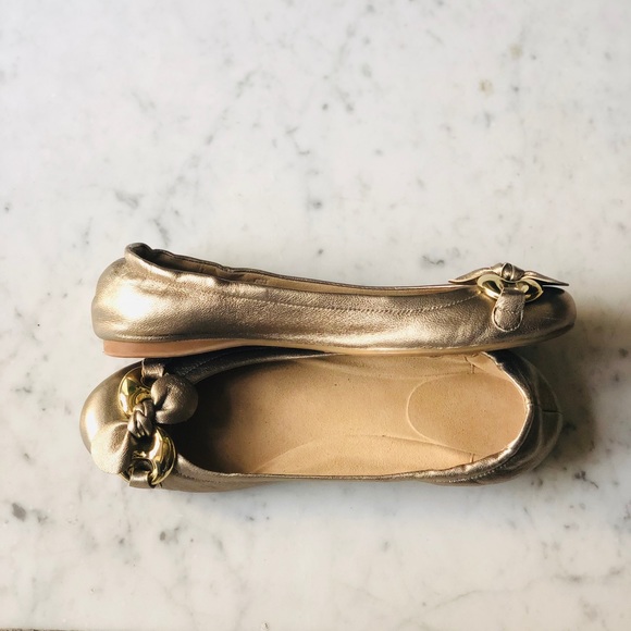 Stuart Weitzman Lolly Ornament Ballet Flats Shoes - Picture 2 of 7